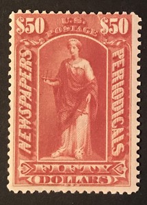 US SCOTT# PR-124 $50 PERIODICAL CAT$75