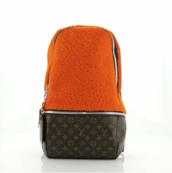 Louis Vuitton Marc Newson Backpack Brown/Orange Canvas/Shearling for