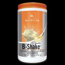 BL Nutrition B-Shake Vanilla Flavor Dietary Supplement Soy, Pea and Whey