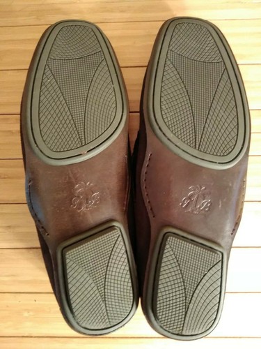 Tommy Bahama Suede Brown Leather Moccasin Loafers, Men's 10.5 M Comfort Casual - Picture 3 of 9