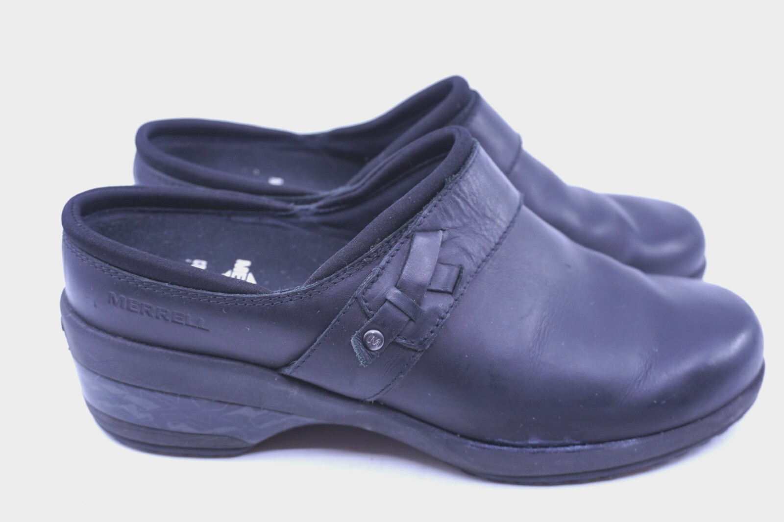 Zoccoli da lavoro Merrell Pro Valletta donna taglia 9 AC+ in pelle nera antiscivolo