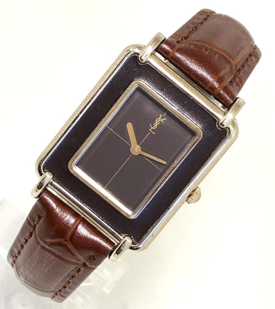 OROLOGIO YVES SAINT LAURENT LOGO RETTANGOLARE 4 797621 MOLTO RARO DAL GIAPPONE