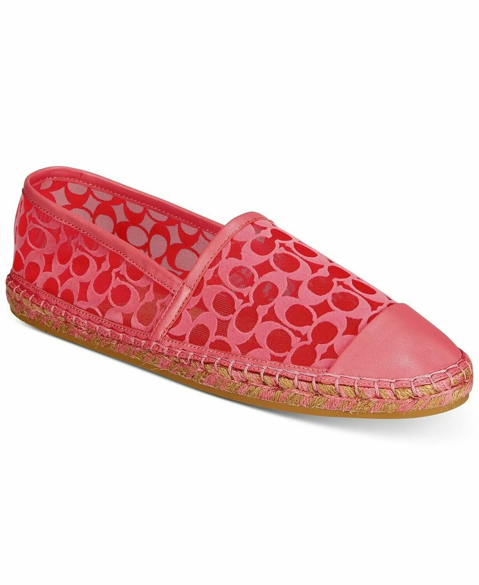 COACH Cleo Espadrille Shoes Orchid Signature Size 6.5 eBay