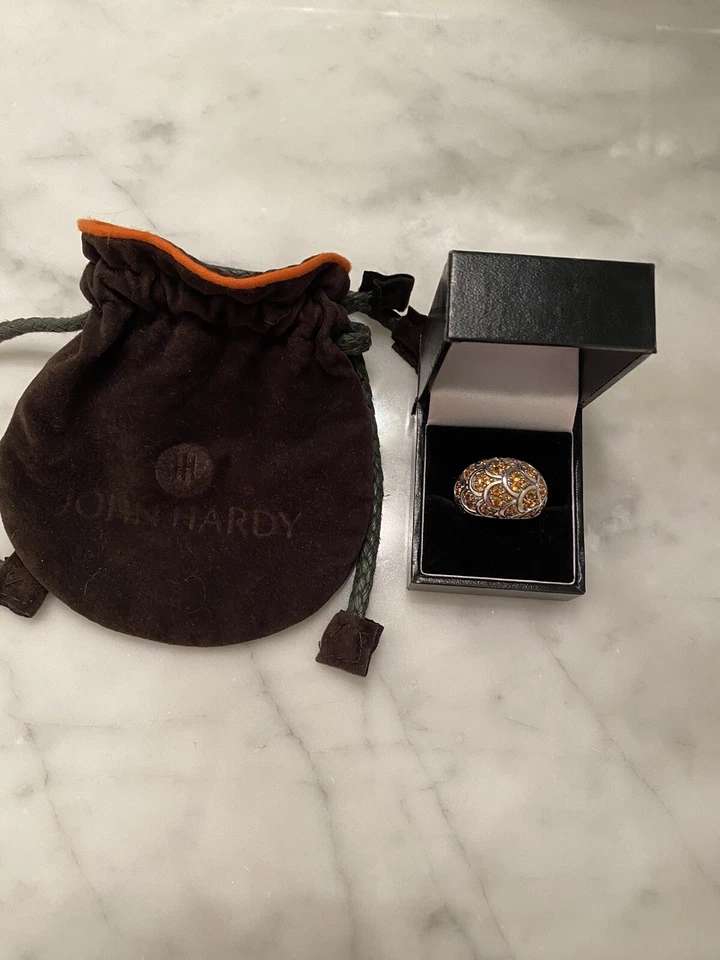 John Hardy 戒指 - 罕见黄水晶纳加传奇圆顶戒指 — 第 3/4 张图片