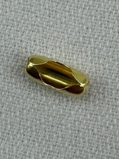 10 USA Made And Shipped 8 Yellow Brass Ball Chain Connectors