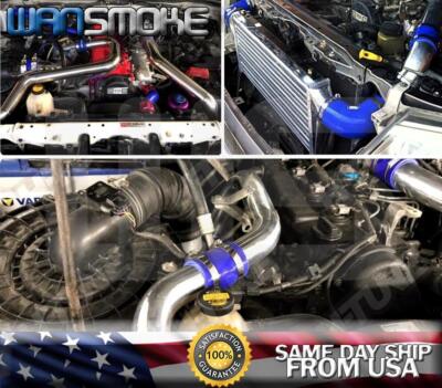 Buyaparts 2.5" Blue Turbo Intercooler Piping Kit With Couplers & Clamps – For BMW E30 E36 E46 E90 M3 M5 Z3 Z4