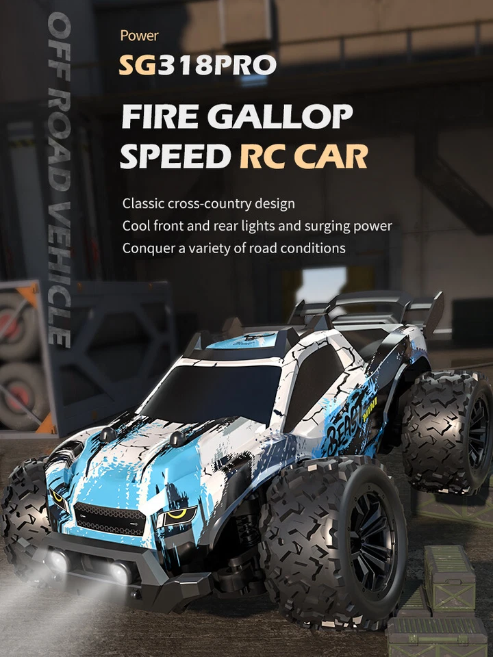 1/20 2.4GHz High Speed RC Racing Drift Car SUV Large Foot Climbing Vehicle RTR - Image 4 of 4