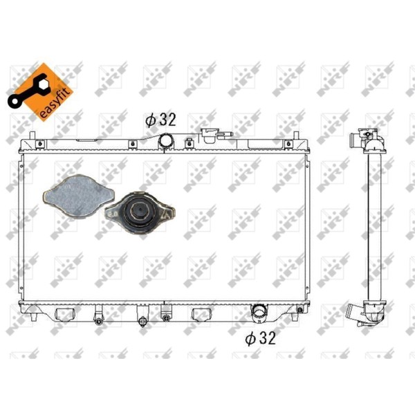 KüHler WasserküHler MotorküHler FüR Honda Accord IV CB 2.0I 16V 2.0 2.2I 1.8-image