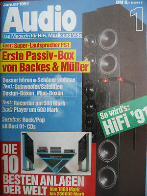 AUDIO 1/91, HEYBROOK C3/P3, BONSAI TYP 1, CELESTION 5, KLIPSCH 760,MISSION KG 1,