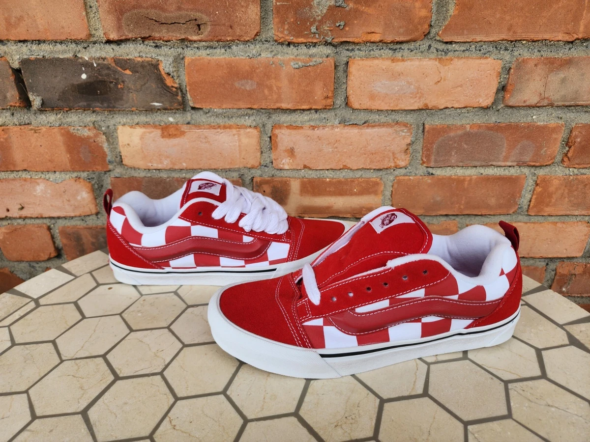 Vans Knu-Skool Mega Check Red for sale | eBay