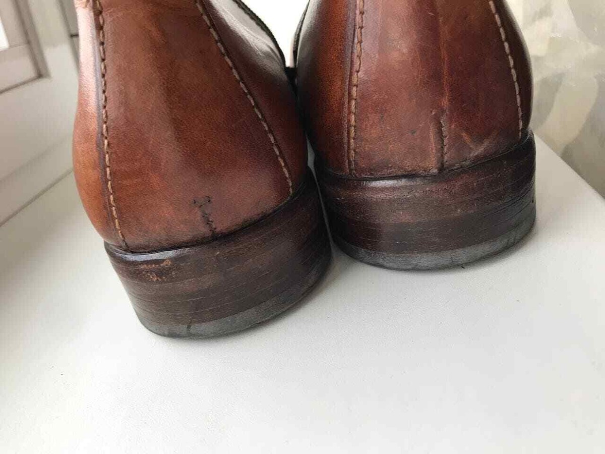 MOMA Men’s Size 46 Brown Leather Ankle‎ Dress Boots, Handmade Italy, Italian Buy Moma Ankle Boots In Calfskin - Brown At 64% Off  main image 3