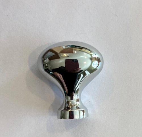 Pottery Barn Set of 8 Turned Leg Classic Drawer Knobs Chrome NEW Multiples Avail - Picture 2 of 3