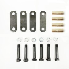 SOUTHWEST WHEEL Pro Single Trailer Axle Shackle Kit for Double Eye Springs