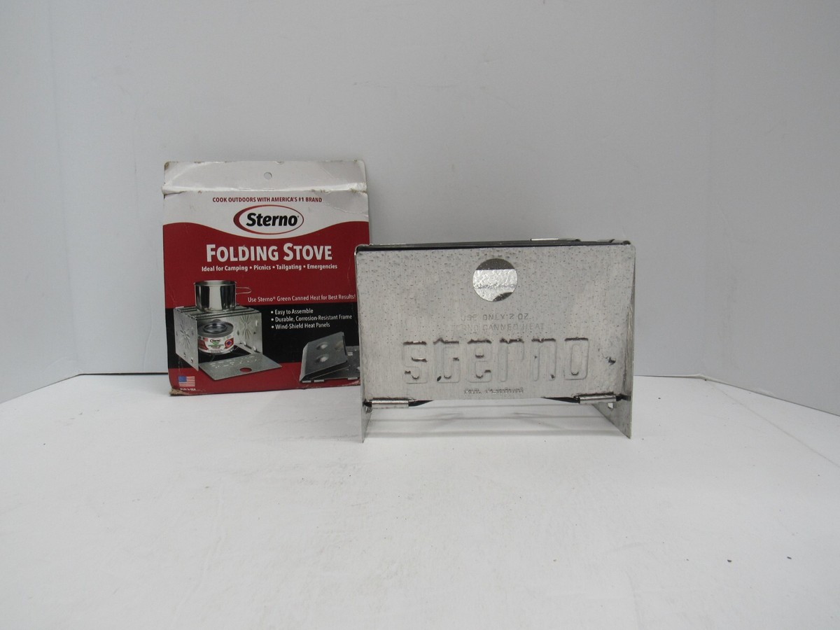 Sterno Single Burner Folding Stove for Camping Picnics Tailgating
