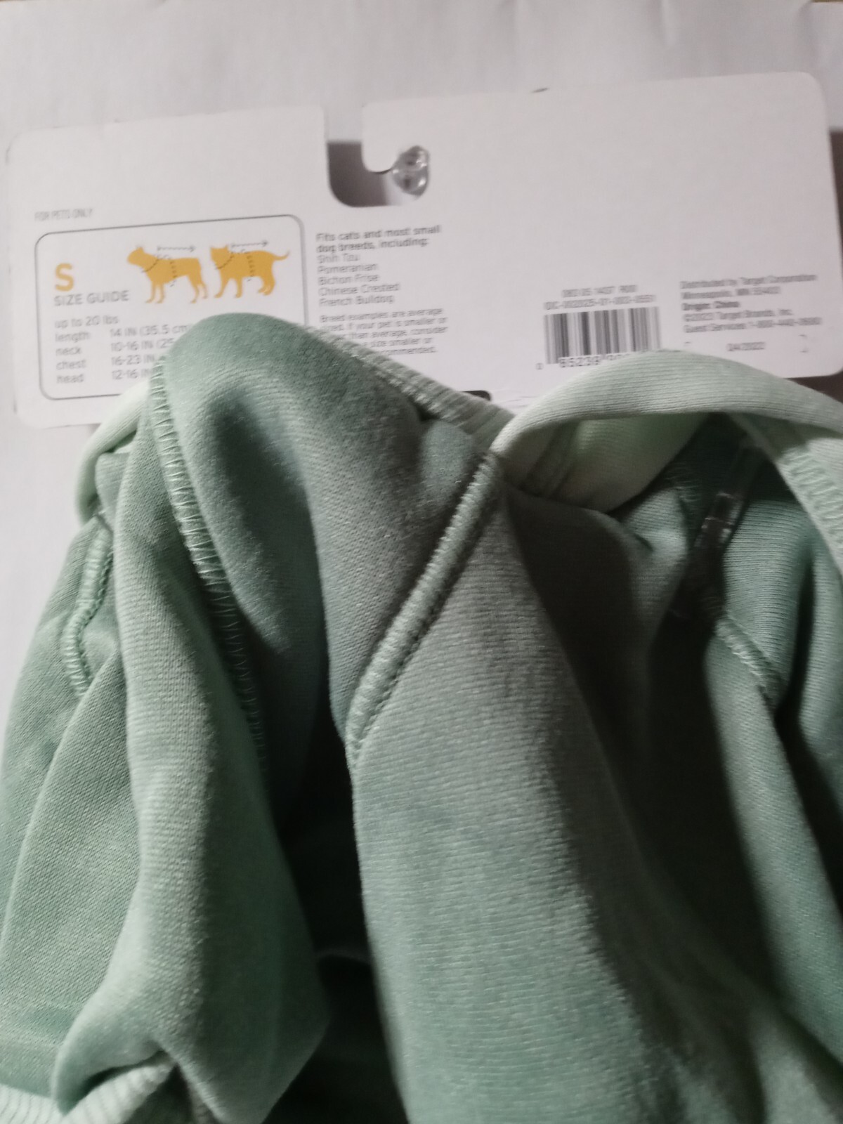 Green Hoodie Sweatshirt Pet Apparel Size Small Boots And Barkley eBay