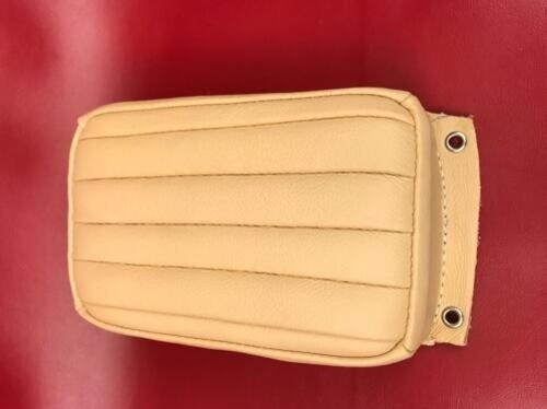 Pillion Passenger Pad Tuck & Roll Cream Bates Style Motorcycle Rich Phillips - Picture 6 of 8