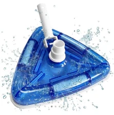 16" Weighted Pool Vacuum Head, Pool Cleaners Vacuum Head with Nylon Side Bris...