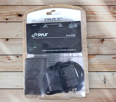 Pyle PS430 Compact 1 Channel 48V Phantom Power Supply