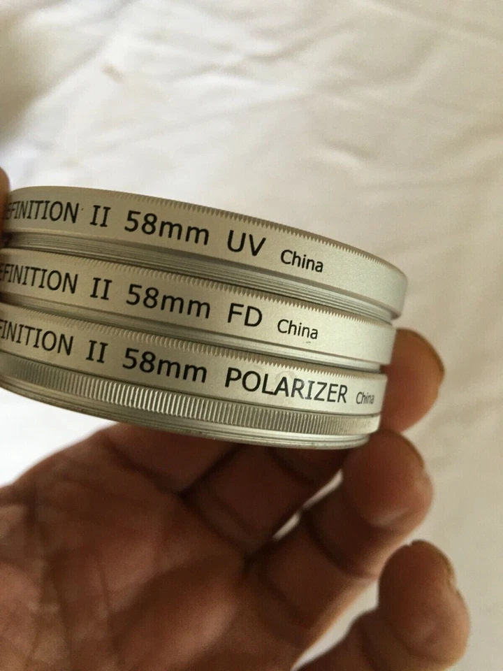 Opteka HD High Definition II 58 mm 3 Piece filter kit FD UV Polarizer NIB - Image 3 of 4