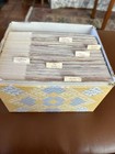 Vintage Grandma's Kitchen Treasured Family Recipes In Box,  525  Recipe Cards!