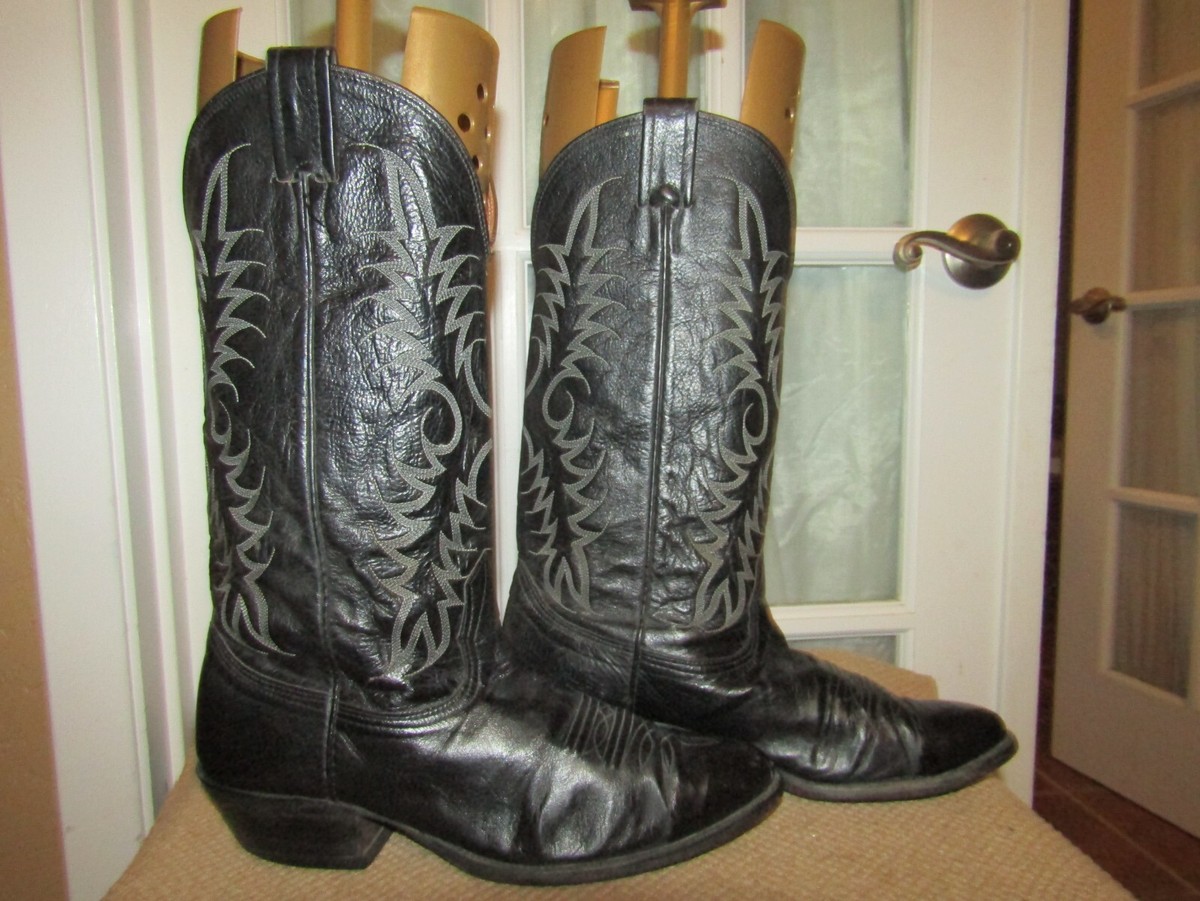 Vintage Nocona Western Boots 8.5D Vintage Nocona Brown Leather Cowboy Western Boots Size 8.5 D  main image 3