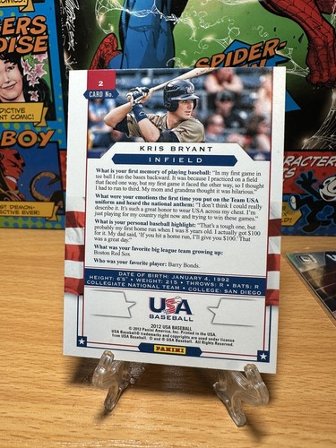 2012 Panini USA Baseball Kris Bryant QTY - Picture 2 of 2