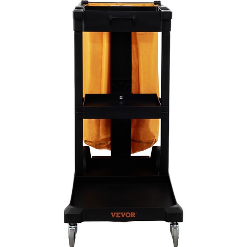 VEVOR Chariot de Ménage Professionnel Chariot de Nettoyage PP 3 Niveaux Sac PVC - Imagen 11 de 12