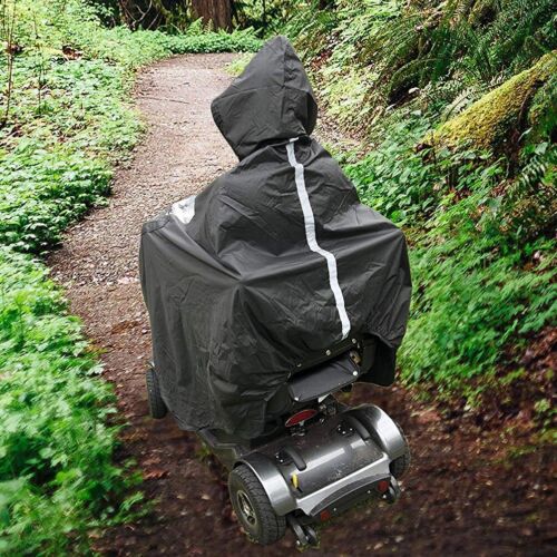 Elderly Mobility Scooter Poncho Wheelchair Rain Cape Cover Protective Coat Cover - Picture 4 of 10