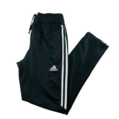 Adidas YOUTH Athletic TIR017 Climacool Soccer Sweat Pants Black White BS3690 | M