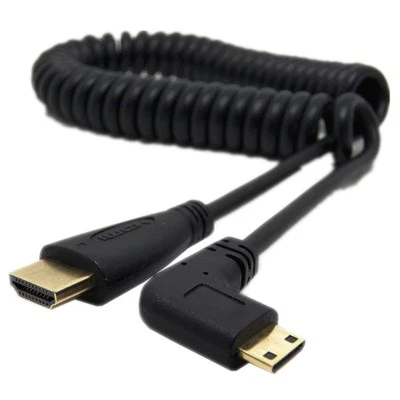 INNOV8 Mini HDTV Male to HDTV Male Stretched Cable Coiled Connector