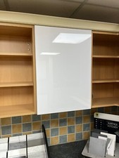 White Gloss MDF Replacement Kitchen Doors Drawers-Made 2 Measure-Free Hinge Hole
