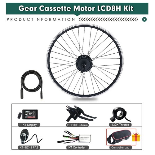 Rear Cassette Hub Motor Wheel 36V/48V 250W 350W 500W Ebike Conversion Kit - 第 20/20 張圖片