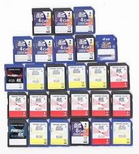 Lot Of 26x Dane-Elec 4GB / 8GB / 16GB SDHC Camera Memory Cards