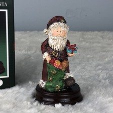Cedar Creek Collection Santa Clause With Toy Sack Figure 4”