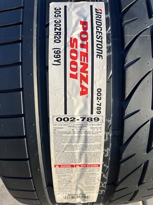 ブリヂストン POTENZA S001　305/30ZR20　2本　8～9分溝 Bridgestone Potenza S001 305/30R20 ZR 99Y
