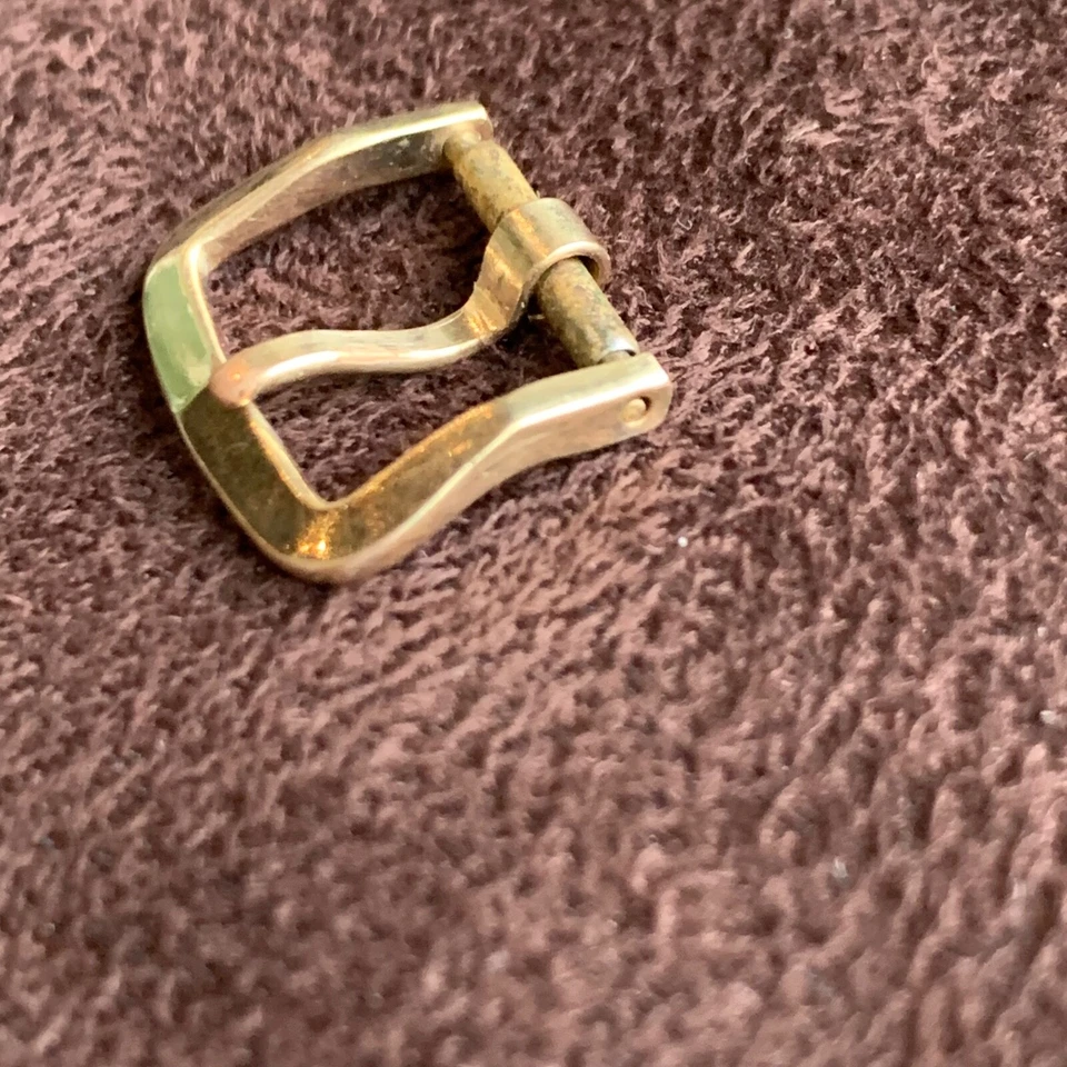 Hebilla rellena de oro amarillo Omega vintage de 13 mm para correa de reloj pulsera #3 Foto 4 de 4