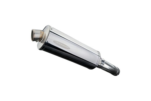 Yamaha Fazer 8 FZ8 2010-2015 Slip On 14" Oval Stainless Exhaust Muffler Kit - Picture 4 of 5