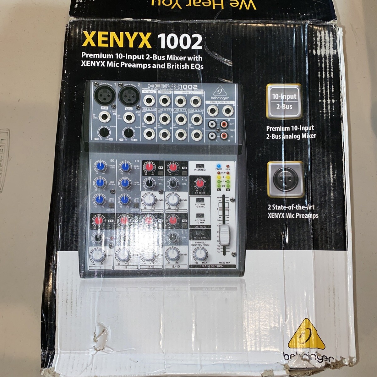 Behringer XENYX 1002 Premium 10-Input 2-Bus Mixer with XENYX Mic