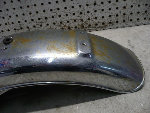 HONDA 73 1973 CB350F FOUR CB 350 F REAR WHEEL FENDER COVER CHROME OEM - Picture 6 of 15