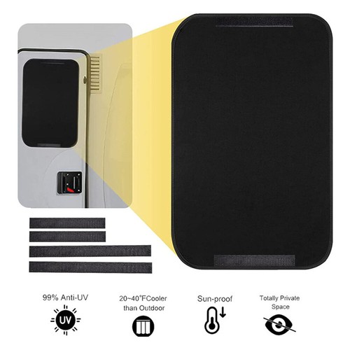 Car Sunshade Summer RV Door Window Shade Cover Windshield Shower Blackout Cover - Imagen 20 de 26