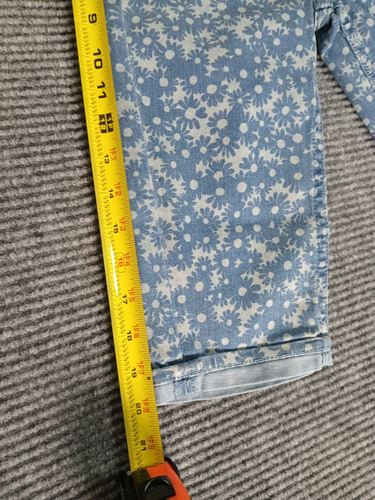 Levi's Girls Skimmer 10Regular Pockets Denim Blue/Grey Allover Floral Print NEW - Picture 9 of 11