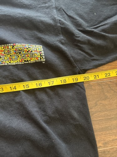 T-shirt vintage body guanto taglia grande nera - Foto 12 di 12