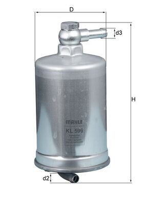 Kraftstofffilter Knecht KL 599 FÜR Audi Treibstofffilter-image