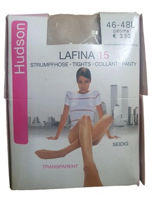 Hudson Lafina Damen Strumpfhose Beige Gr. L 42 Polyamid Alltag Casual Uni