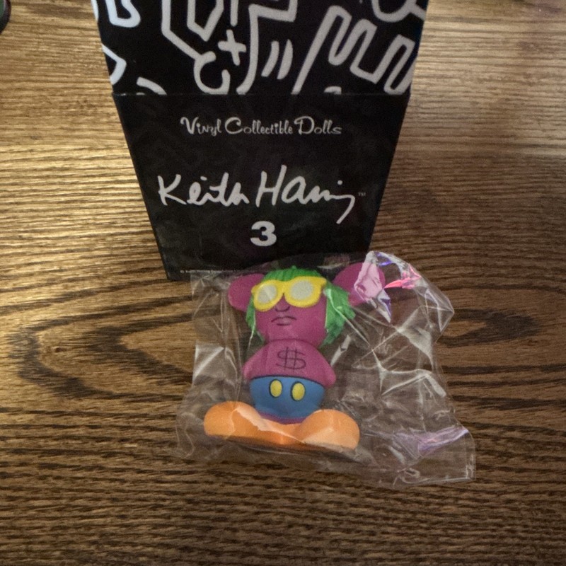 Keith Haring Vinyl Collectible Dolls VCD Vinyl Figure #3 Numbered Multicolor