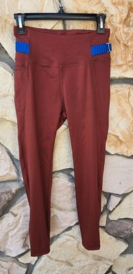 ROHNISCH Sweden Leggings Brown Medium  24'' Waist Exercise Workout NWOT