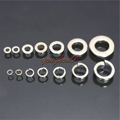 260Pcs Stainless Steel Washer   Pad Assortment Set Handware M2.5-M10 *cc