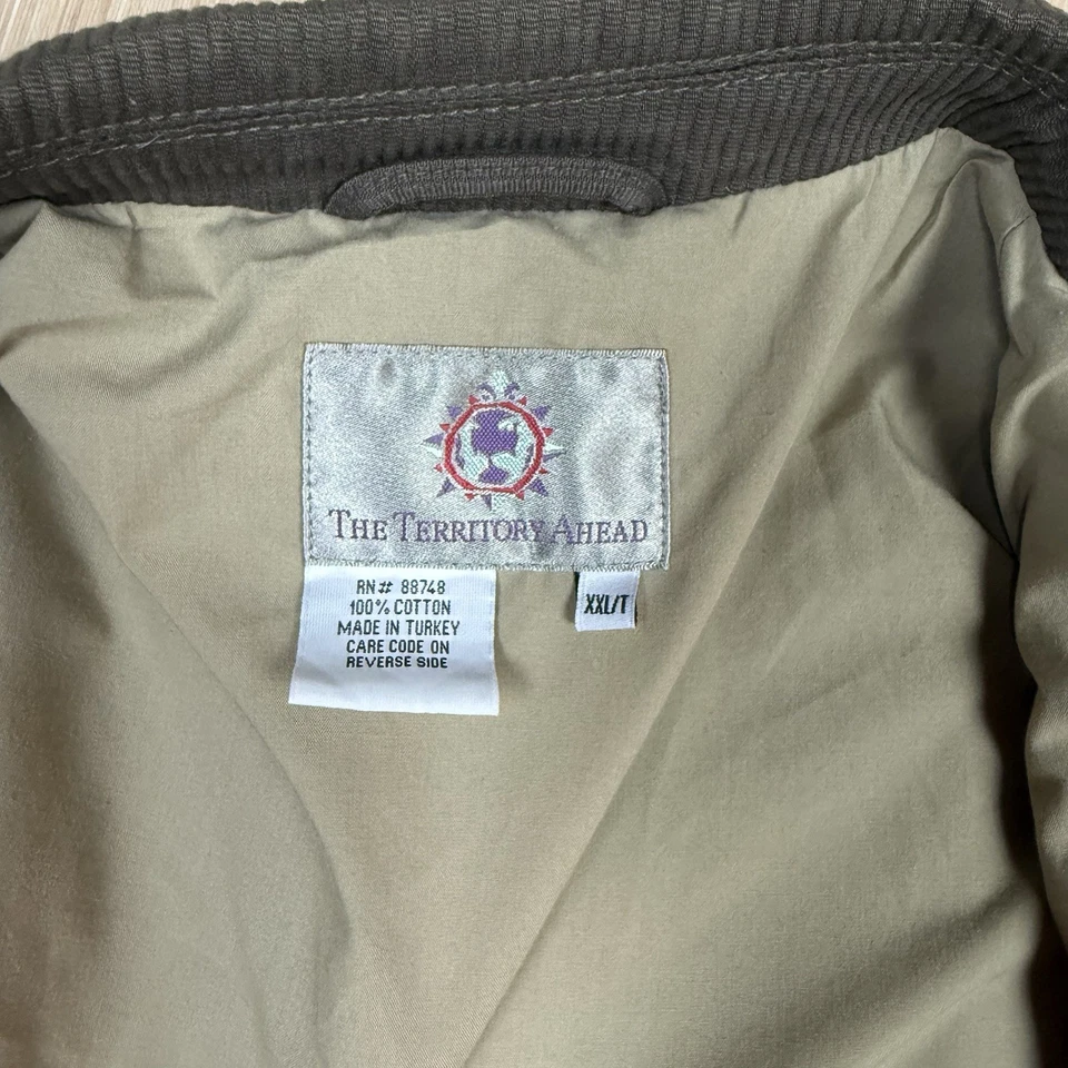 The Territory Ahead Blazer Mens XXL Tall Brown Unstructured Travel Jacket Casual - Image 3 of 4