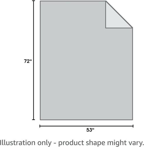 Pure Silk Throw Blanket, 100% Mulberry Inside and 53x72 inch, Light Pink - Picture 4 of 4