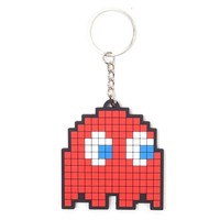 Pac-Man Blinky Gummi SchlüSselanhäNger Keychain Kette Ring Pac Man Neu&Ovp